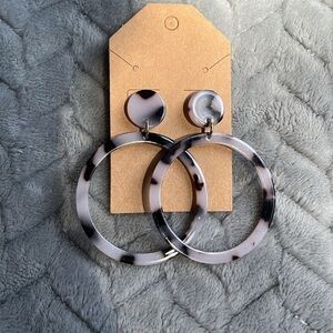 Acrylic Marbled Hoops